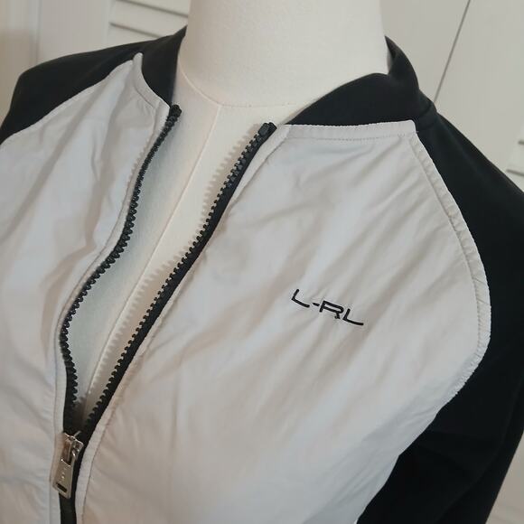 L-RL Lauren Active Ralph Lauren Small Women's Jacket Cotton/Poly Blend Raglan - Picture 5 of 15